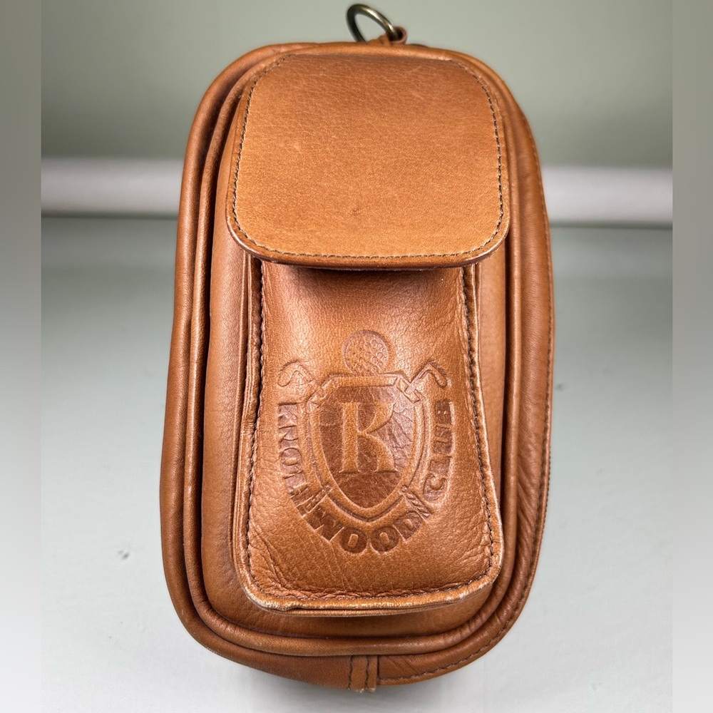 Leather Golf Wristlet Knollwood Club Genuine Leather